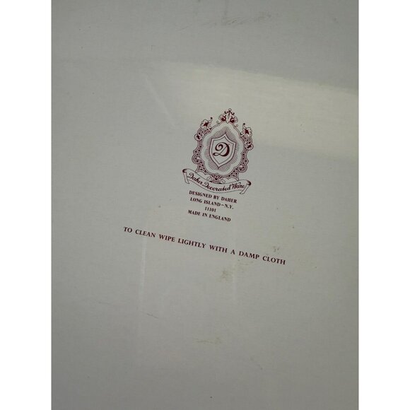 Vintage 17" Daher Decorated Ware England Asian‎ Pagoda River Scene Tray - Picture 4 of 7